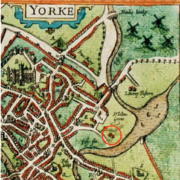 1611 map of York by John Speed